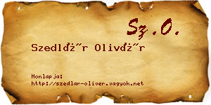 Szedlár Olivér névjegykártya
